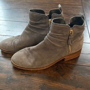 Cole Haan grey suede leather ankle boots